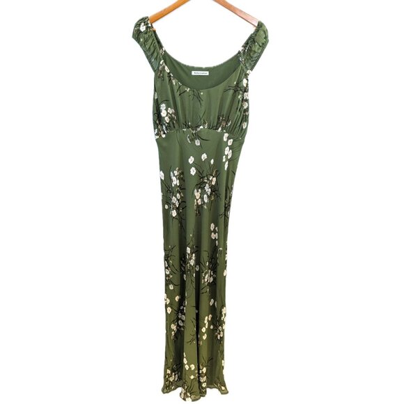 NWT Reformation | Green Floral Demy Midi Dress "Lomita" | Size XL - Picture 6 of 13